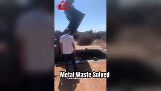 Mire: Equipo empacador de residuos metálicos resistente para escaparate de gestión de residuos