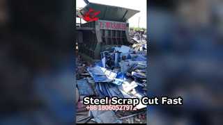 Una mirada más cercana: Máquina cortadora de chatarra de 180 mm de longitud 1 juego de máquina trituradora de chatarra de acero