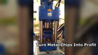 Prensa hidráulica de briquetas de chatarra Y83-2500 2500kN para reciclaje de astillas de hierro fundido y aserrín metálico