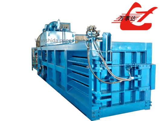 Wanshida Y82W-125 Horizontal Hydraulic Baler Press for Waste Paper, Plastics & PET Bottles