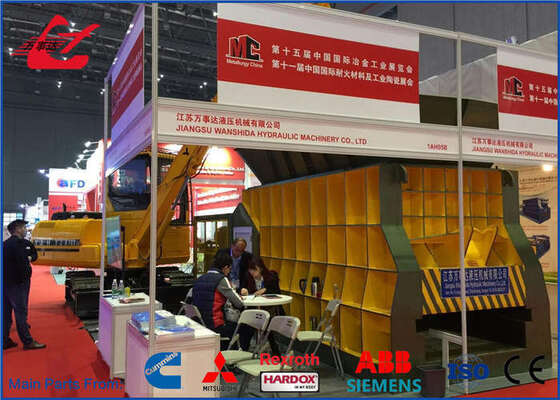 84KW Hydraulic Container Scrap Shear 4000kN For Heavy Ferrous Scrap Recycling