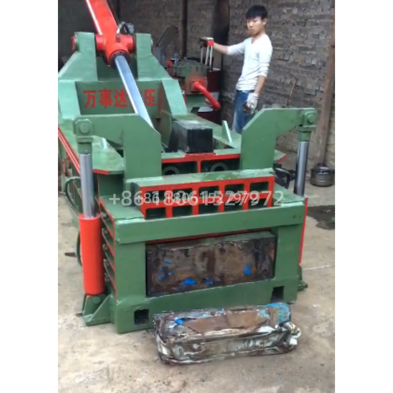 Compact Structure Metal Baler Y83Q-135 Flexible Bale Size Space Saving Design Low Energy Consumption