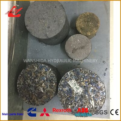 2500kN Prensa hidráulica de briquetas de chatarra de metal, operación manual o PLC, ideal para briquetería de hierro fundido y desechos metálicos