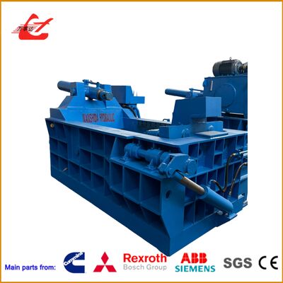 Recicladora hidráulica de metal de 125 toneladas para reciclaje de chatarra con cámara de 1200 × 700 × 600 mm